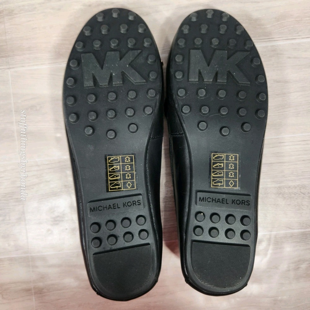 New Without Box Michael‎ Kors Daisy Moc Flats Black Loafers Ladies Flats Sz 7M - Picture 6 of 8